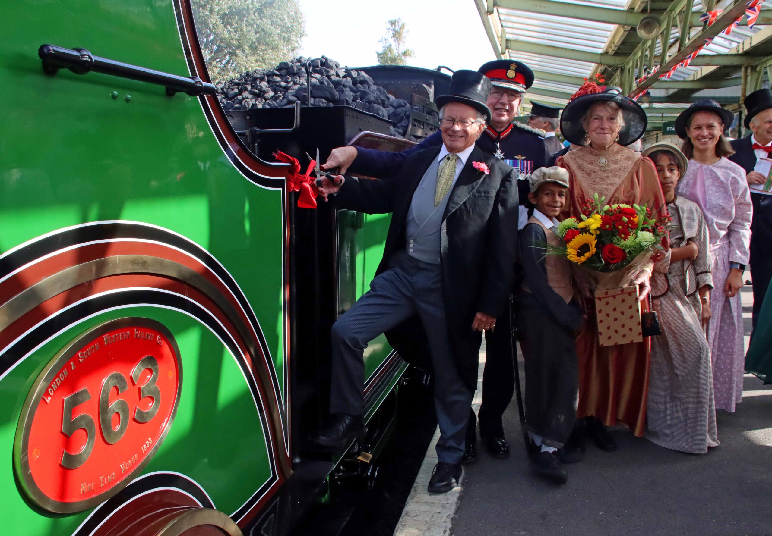Swanage Railway Trust patron Sir Philip Williams and Lord Lieutenant Swanage Angus Campbell | Credit: Andre PM Wright
