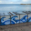 People's panels on the wave defences in Swanage. Pictures: Sara Parker