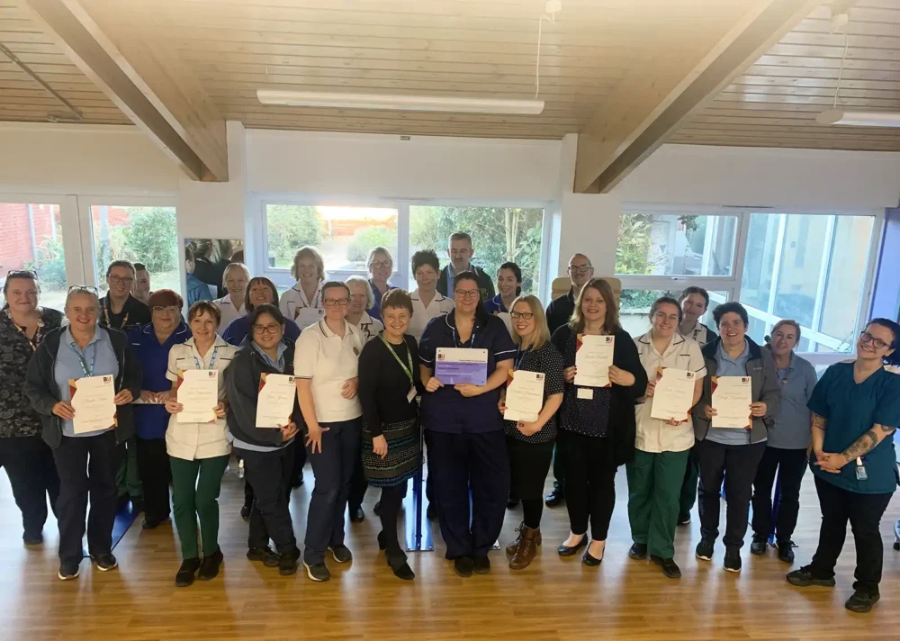 Staff at Christchurch Day Hospital celebrate the accreditation