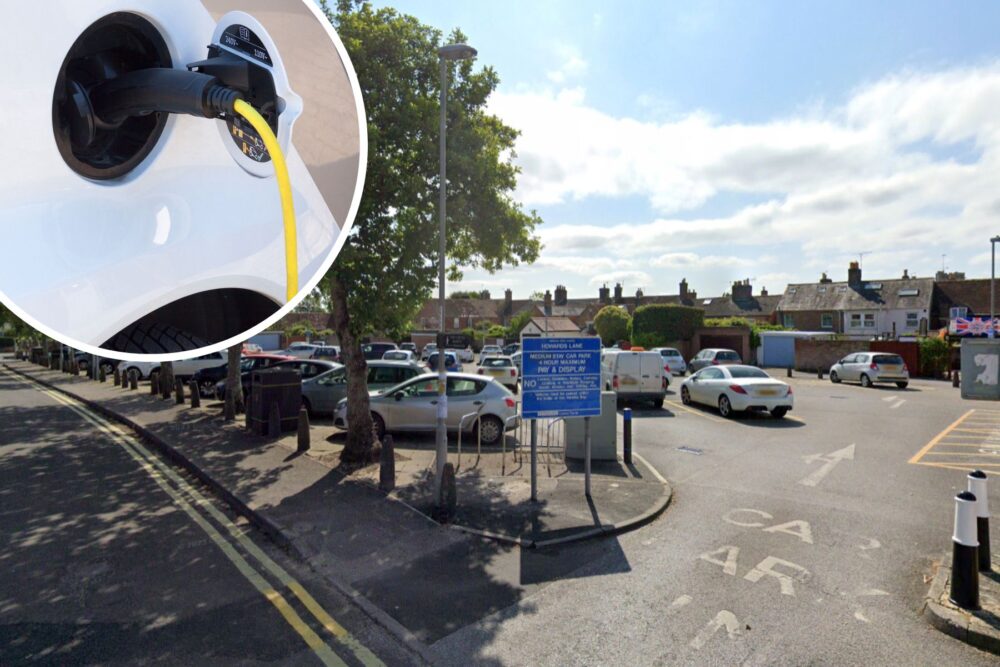The new charger is in the Howards Lane Car Park, in Wareham