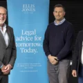 Managing partner Nigel Smith, left, and head of banking and finance litigation William Fox Bregman, right, welcome Senior associate solicitor James Constable to Ellis Jones