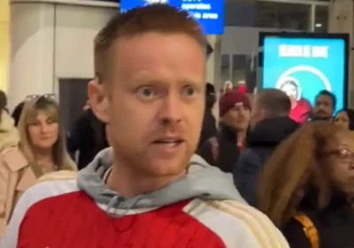 A man believed to be James Thomas, of Christchurch, was caught on camera during an incident at Waterloo. Picture: Twitter/X
