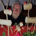 Keith Evans is making reindeer to help the DCCF