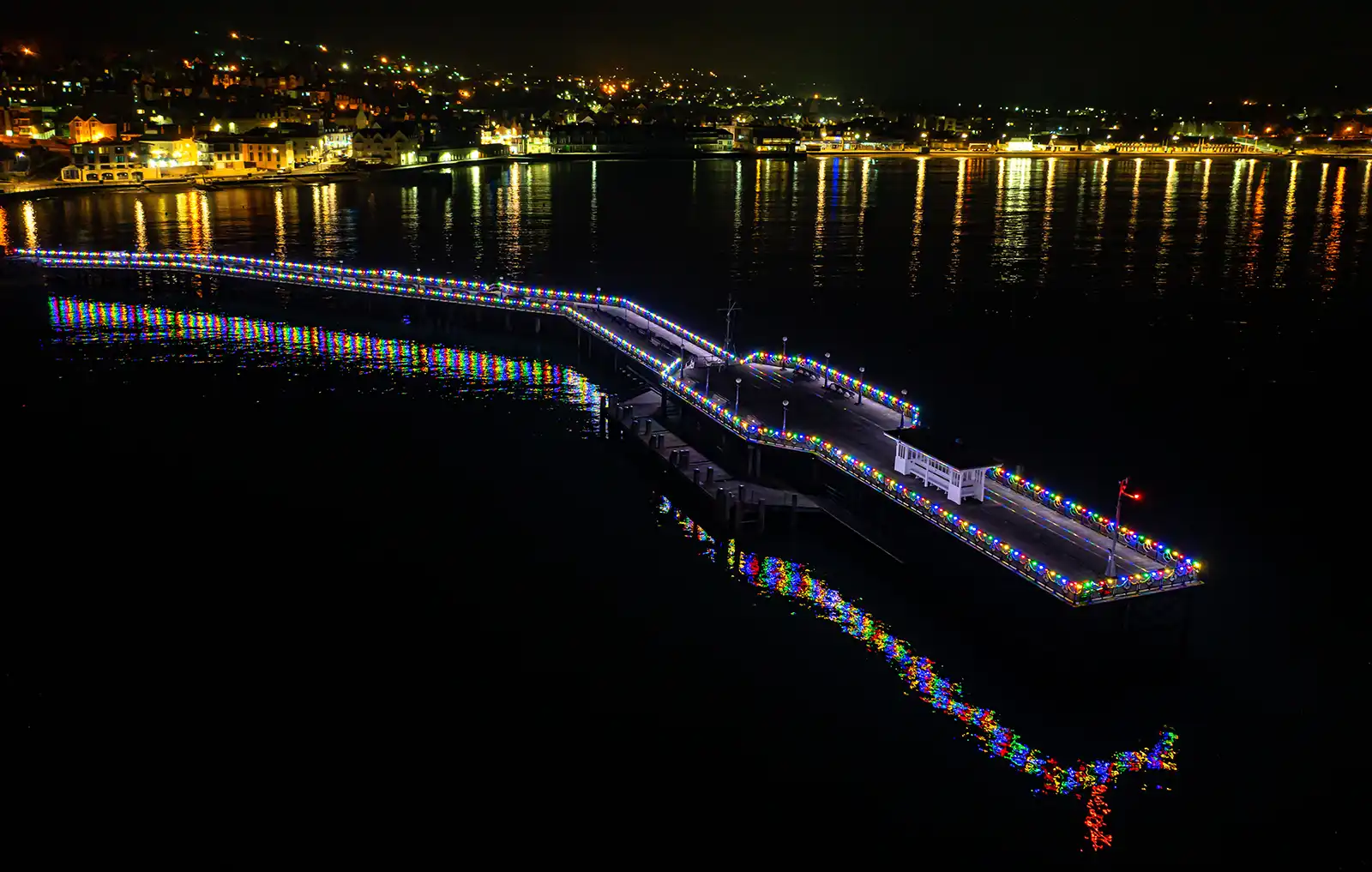 Swanage Pier will once again be illuminated for Christmas. Picture: Andy Lyons