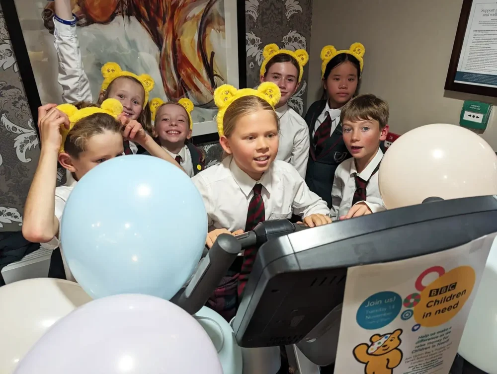 Children from Year 6 at Yarrells School took part in the charity cycle