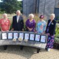 Members of the Upton in Bloom committee at the RHS awards ceremony in Wisley in September
