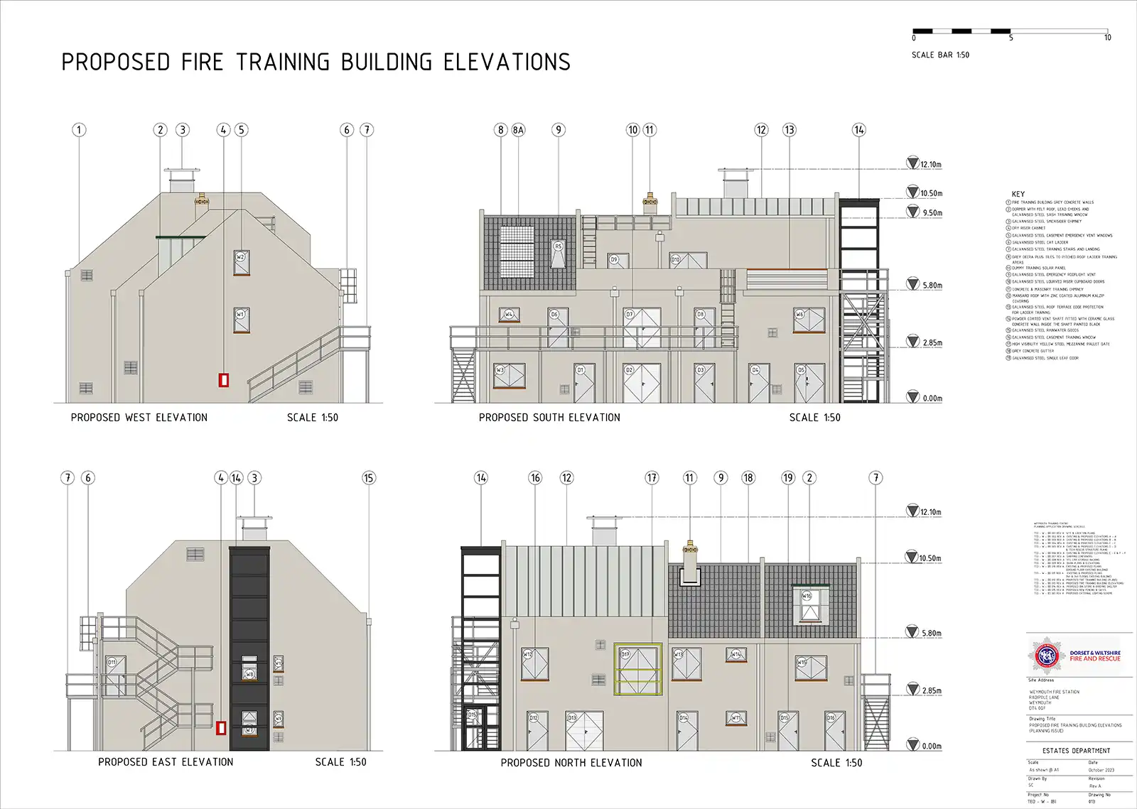 The proposed new training building at Weymouth Fire Station. Picture: DWFRS/Dorset Council