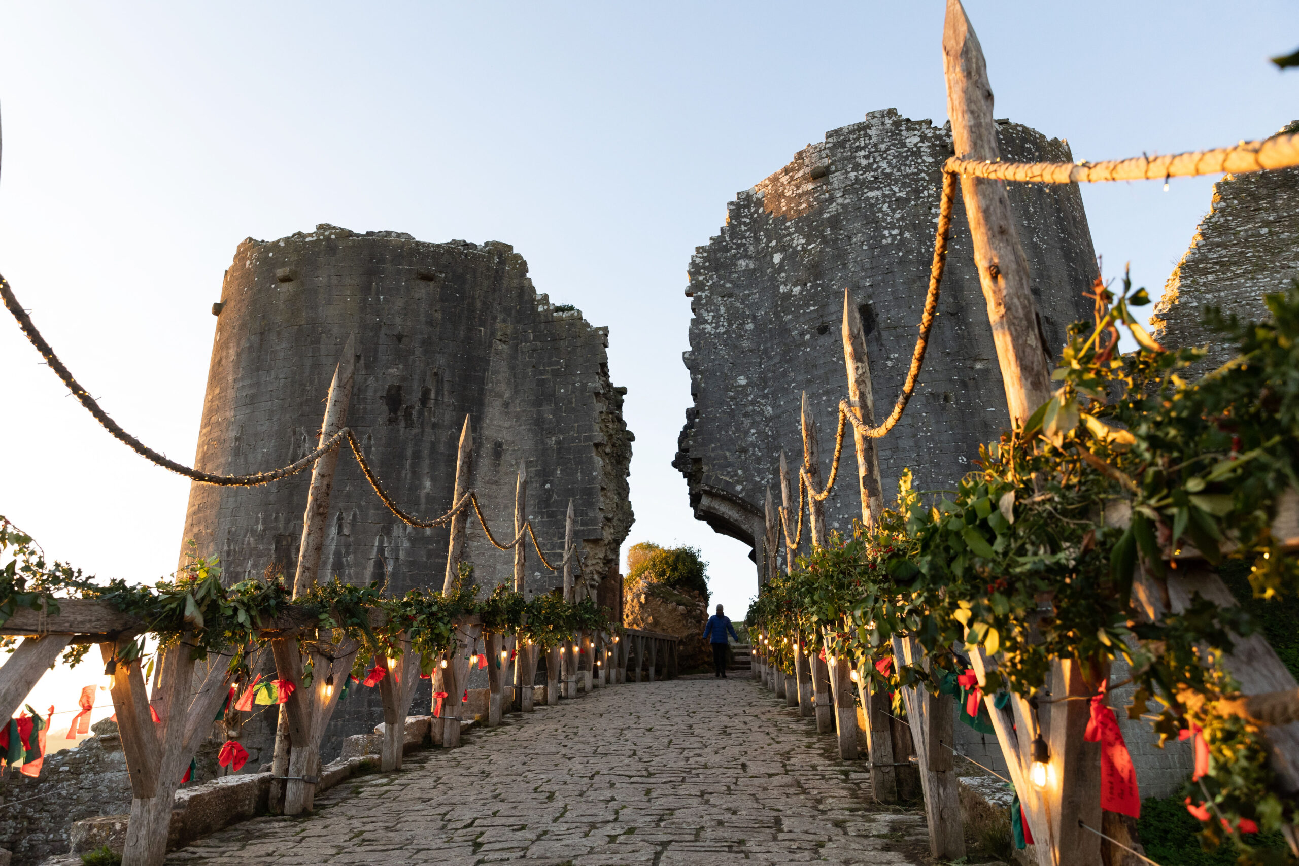 The wishing bridge at the south west gate house, Corfe Castle. Photo: Ellen Smith.