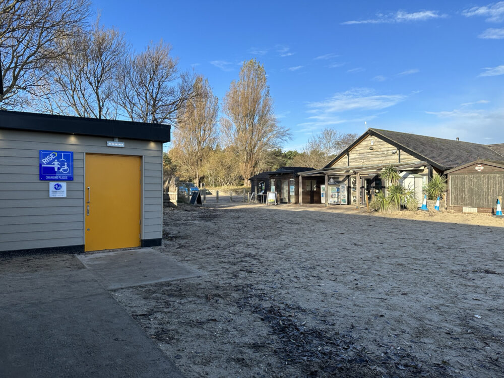 Changing Places room at Knoll Beach Studland Bay Dorset. National Trust Image. Fleur Castell
