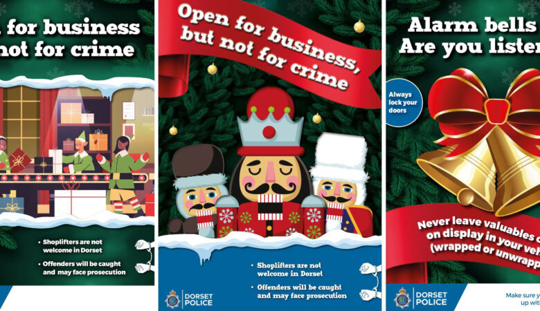 Dorset Police has released a series of posters for businesses this Christmas. Picture: Dorset Police