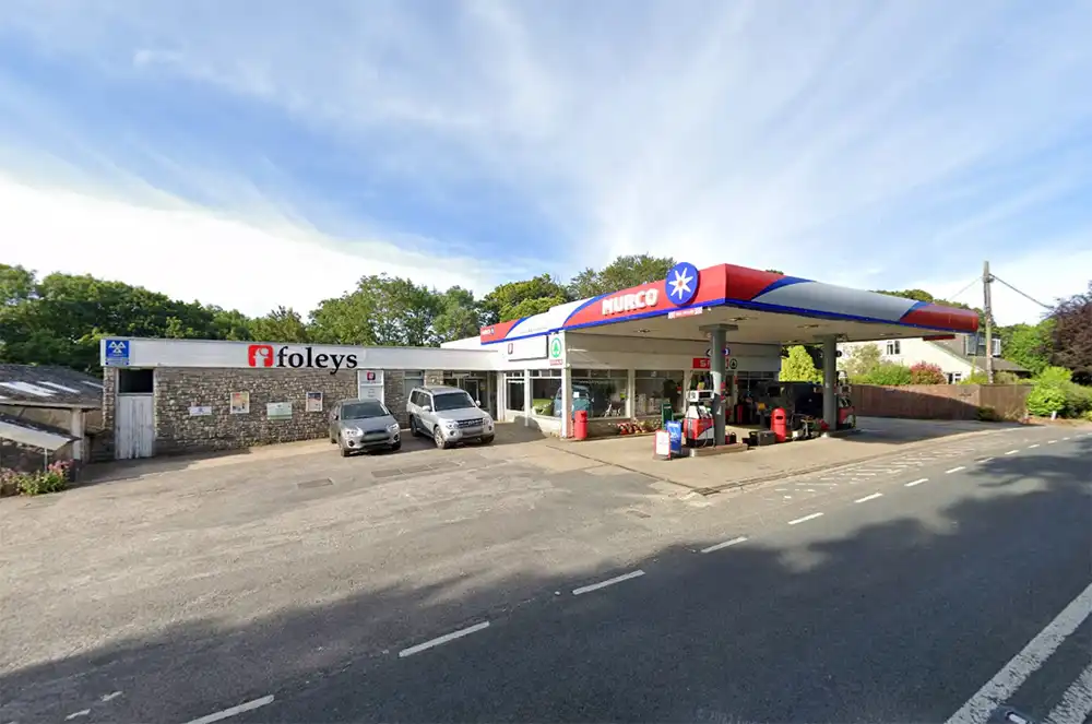 Thieves targeted Foleys Garage near Swanage. Picture: Google