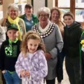 Swanage Mayor Tina Foster with the delegation that took a trip on the Polar Express