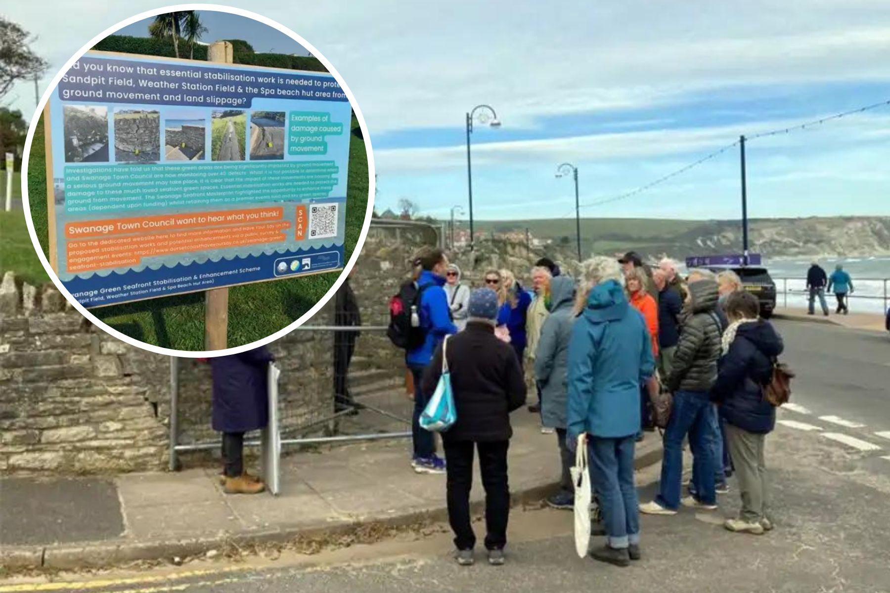 More than 400 people turned out to in-person consultation events over Swanage seafront. Picture: Dorset Coast Forum