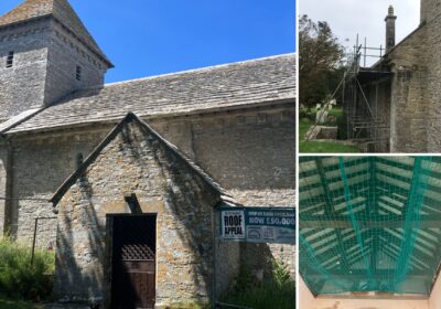 The roof at St Nicholas of Myra Church, in Worth Matravers, could collapse at any moment. Pictures: James Mercer