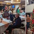 The Land Girls performed during the Christmas lights switch-on at Upton Bay in Hamworthy