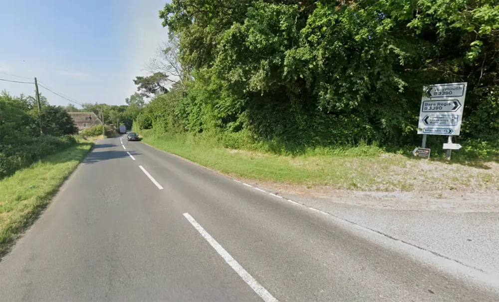 The crash happened in Waddock Drove, near Hurst Moreton. Picture: Google
