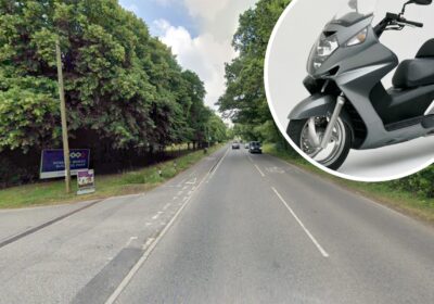 The man, from Wareham, was riding a Honda scooter when the crash happened on the A351