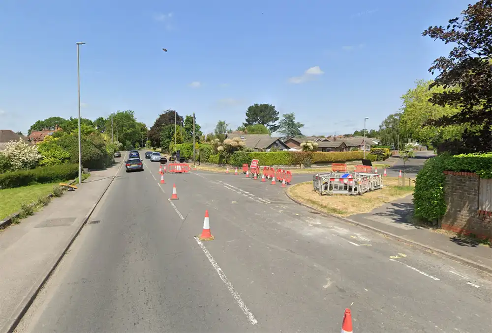 The incident happened in Blandford Road North, near Douglas Close. Picture: Google
