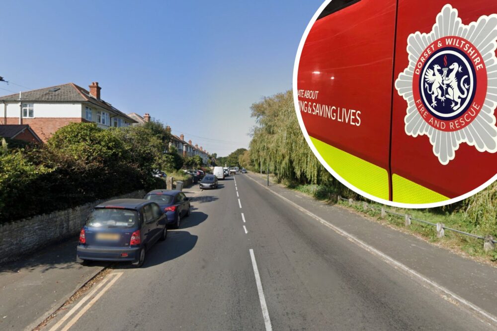 Firefighters were sent to Iford Lane, Christchurch, at 8.30pm on Monday night. Picture: Google