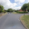 The crash happened in Lockyers Road, at the junction with Roman Heights, Corfe Mullen. Picture: Google