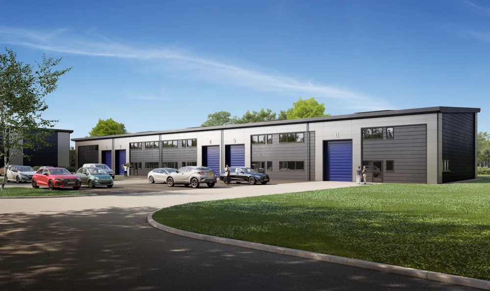 Six new units are being built at the Dorset Innovation Park. Picture: Dorset Council