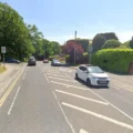 The woman was hit by a car in Lower Blandford Road, Broadstone. Picture: Google
