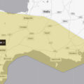 The Met Office weather warning in place on Sunday