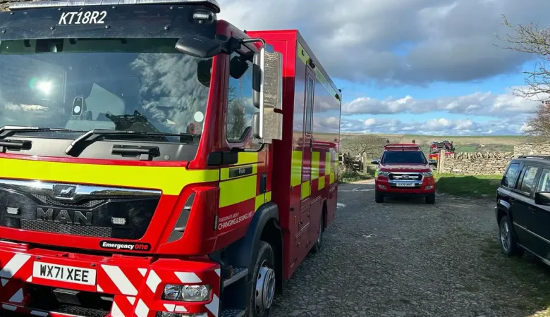 Firefighters assisted the Coastguard in the rescue at Dancing Ledge, near Swanage. Pictures: DWFRS