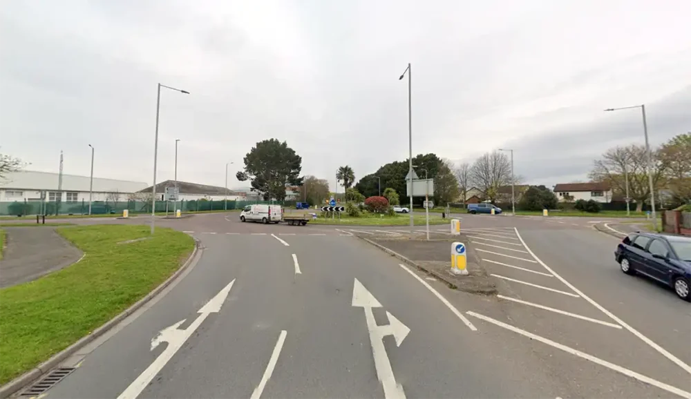 The teen was injured in a crash at Hoburne Roundabout, Christchurch. Picture: Google
