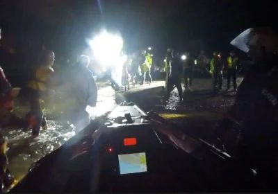 Crews from Poole and Swanage launched on Saturday night. Picture: Poole RNLI