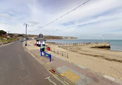 A family was reportedly followed on Swanage Beach on Sunday morning. Picture: Google