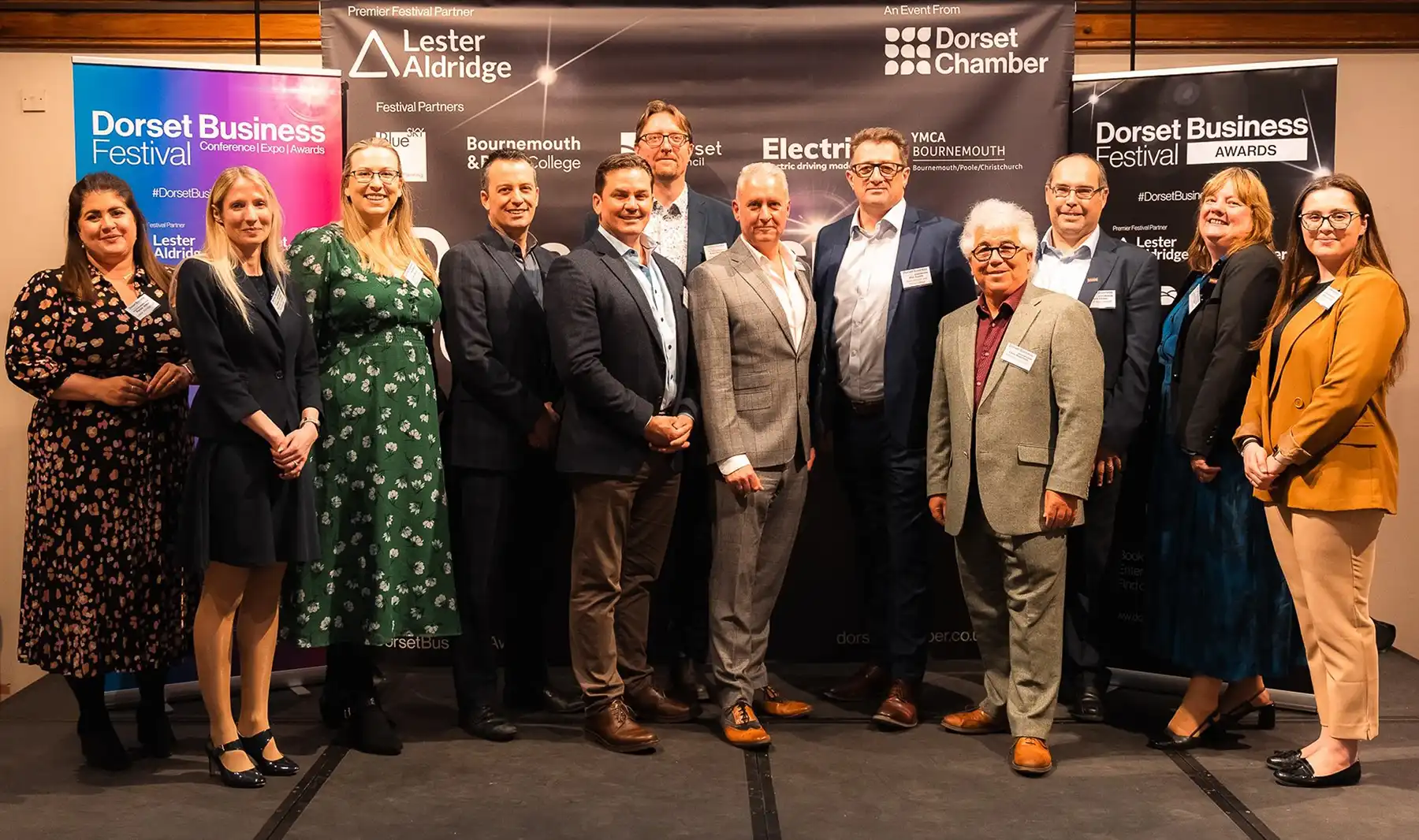 Festival partners at the launch of the 2024 Dorset Business Awards. Picture: Dorset Chamber