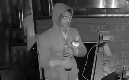 Officers are keen to identify this person after the fish and chip shop break-in. Picture: Dorset Police
