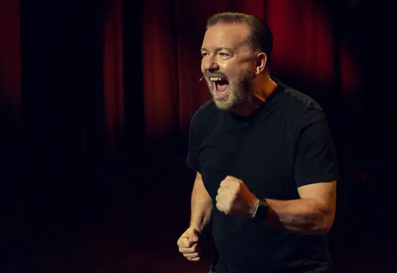 Ricky Gervais is heading to Christchurch... Picture: Netflix