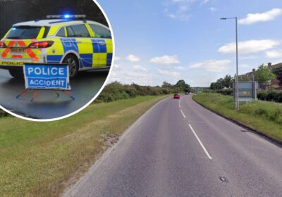The crash happened on the A351 Wareham Bypass on Sunday evening