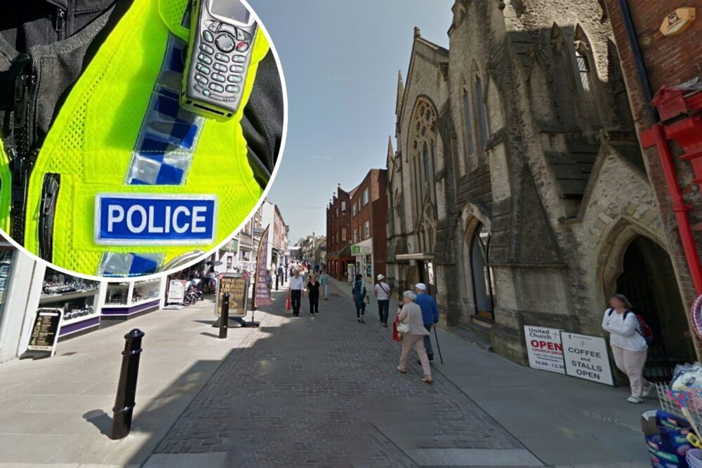 The teen, 17, was attacked in South Street, Dorchester. Pictures: Google/Dorset Police