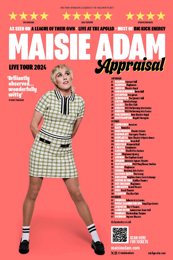 Maisie Adam is set to play Swanage in November