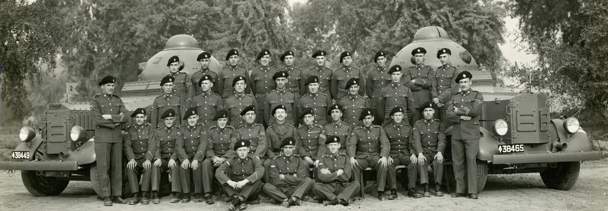 Prichard, centre with moustache, before the war in India Picture: Tank Museum