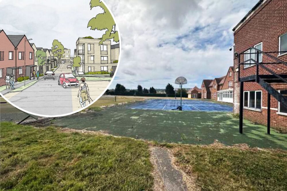 The plans would see 93 homes built on the former Harrow House International College site in Swanage. Pictures: ACG Architects/Dorset Council