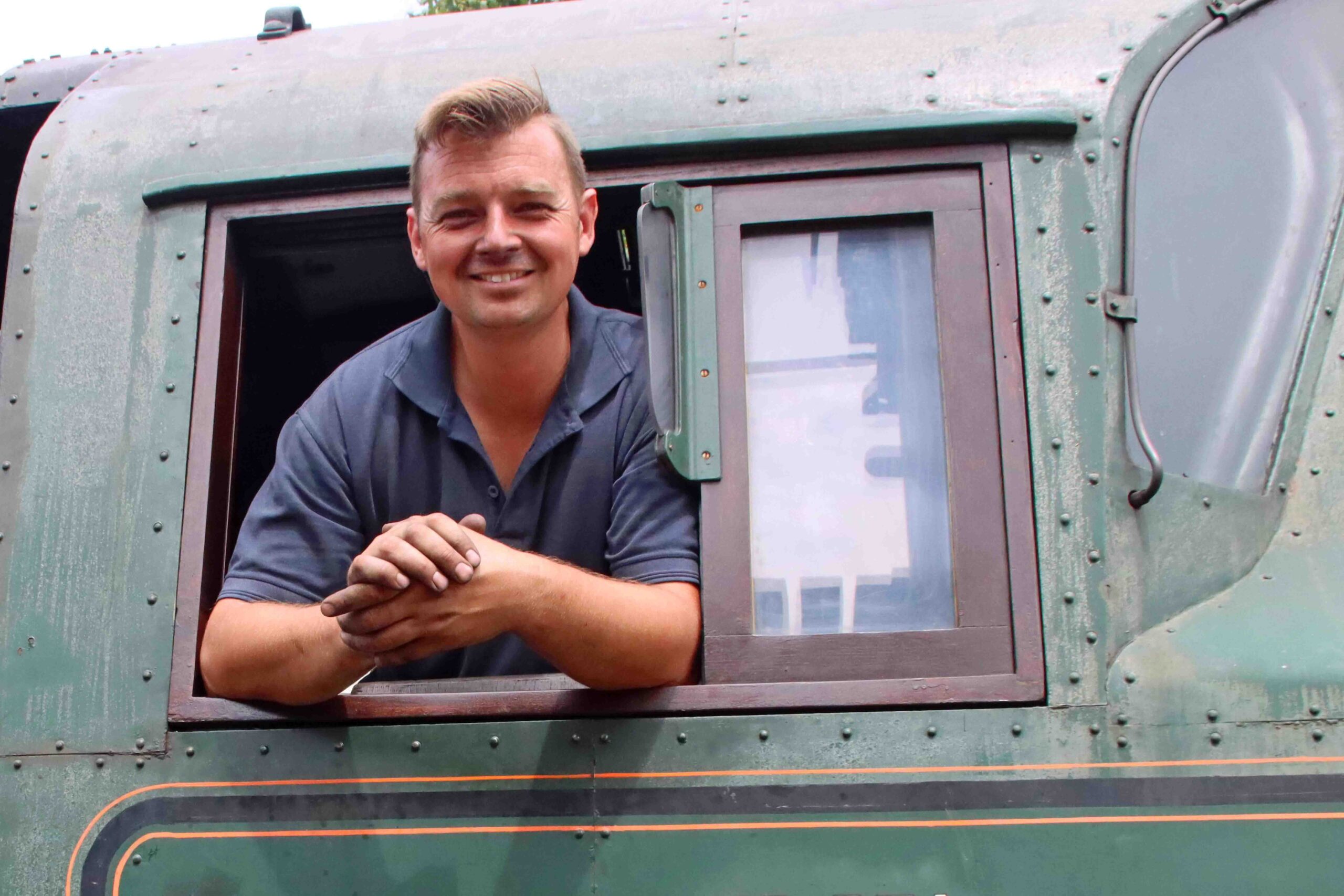 Engine driver Billy Johnson Picture: Andrew PM Wright