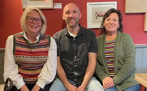 Jane Woods, Rob Waitt and Sara Greenwood