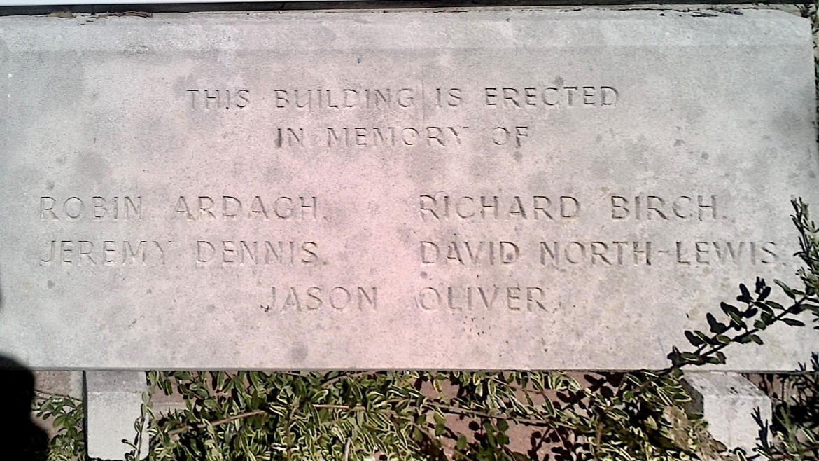 The old memorial plaque at the former Forres School site Picture: Seb Warner