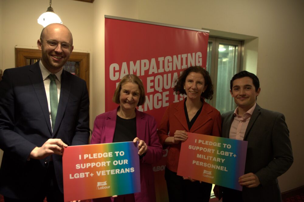 The MP welcomed LGBT+ veterans to parliament Picture: Lloyd Hatton