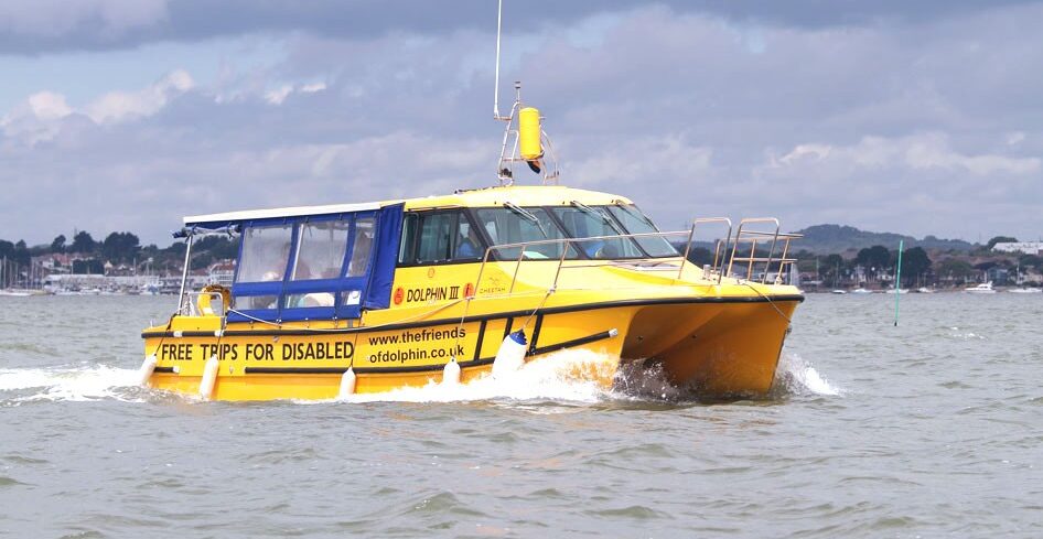 Dolphin enables disabled people to see areas of Poole Harbour they may not normally be able to see Picture Friends of Dolphin