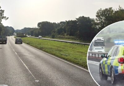 Luckily, no one was hurt in the crash Picture: Google