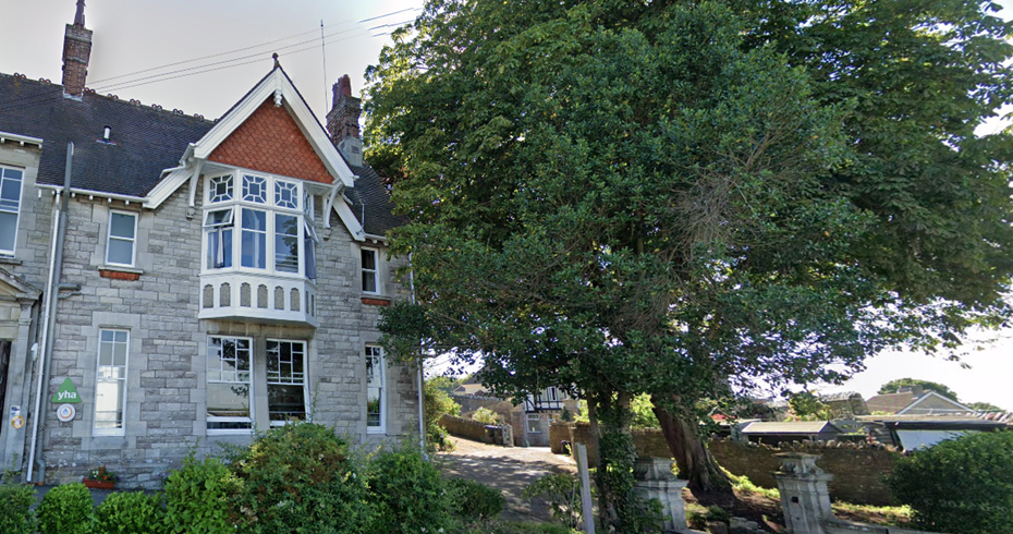 Swanage Youth Hostel where 36 trees can now be felled Picture: Google