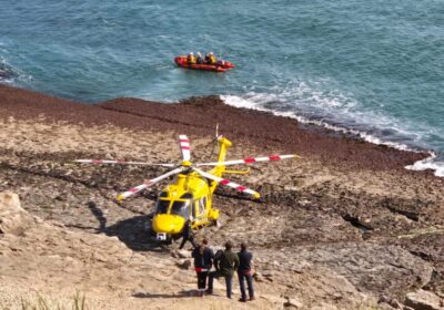 The incident saw a multi-agency response Picture: Swanage Coastguard