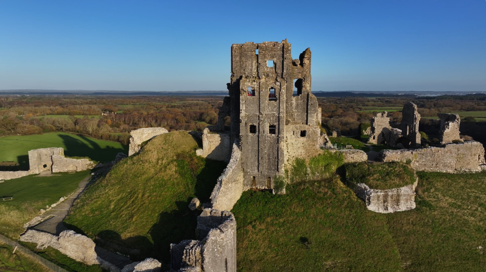 The Kings' view platform within the Keep at Corfe Castle Picture: National Trust/Richard Gregory