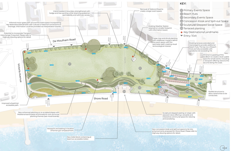 The proposed general arrangement plan of the latest proposal Picture: Dorset Coast