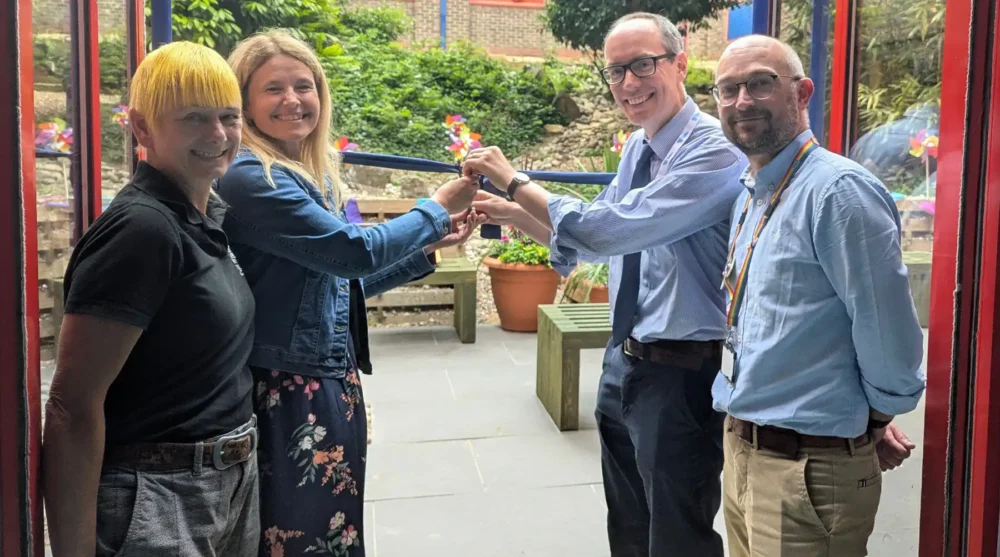 The new sensory garden has been opened at Dorset County Hospital